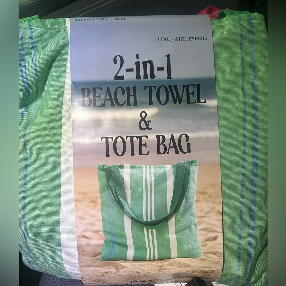 2 in 1 Beach Towel and Tote Bag